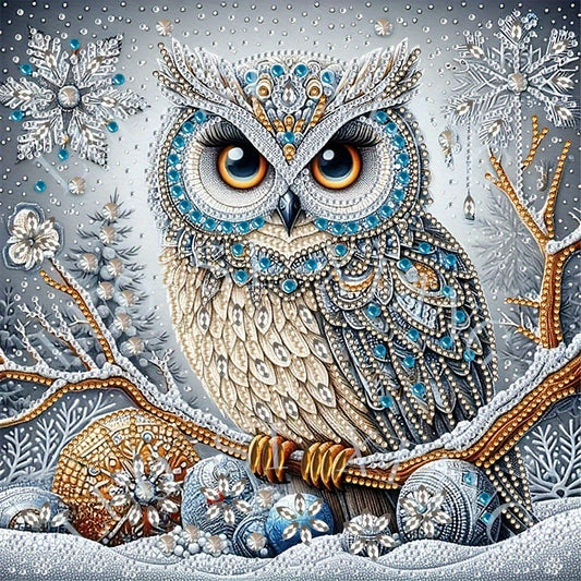 Owl Diamond Painting Kit 30x30cm