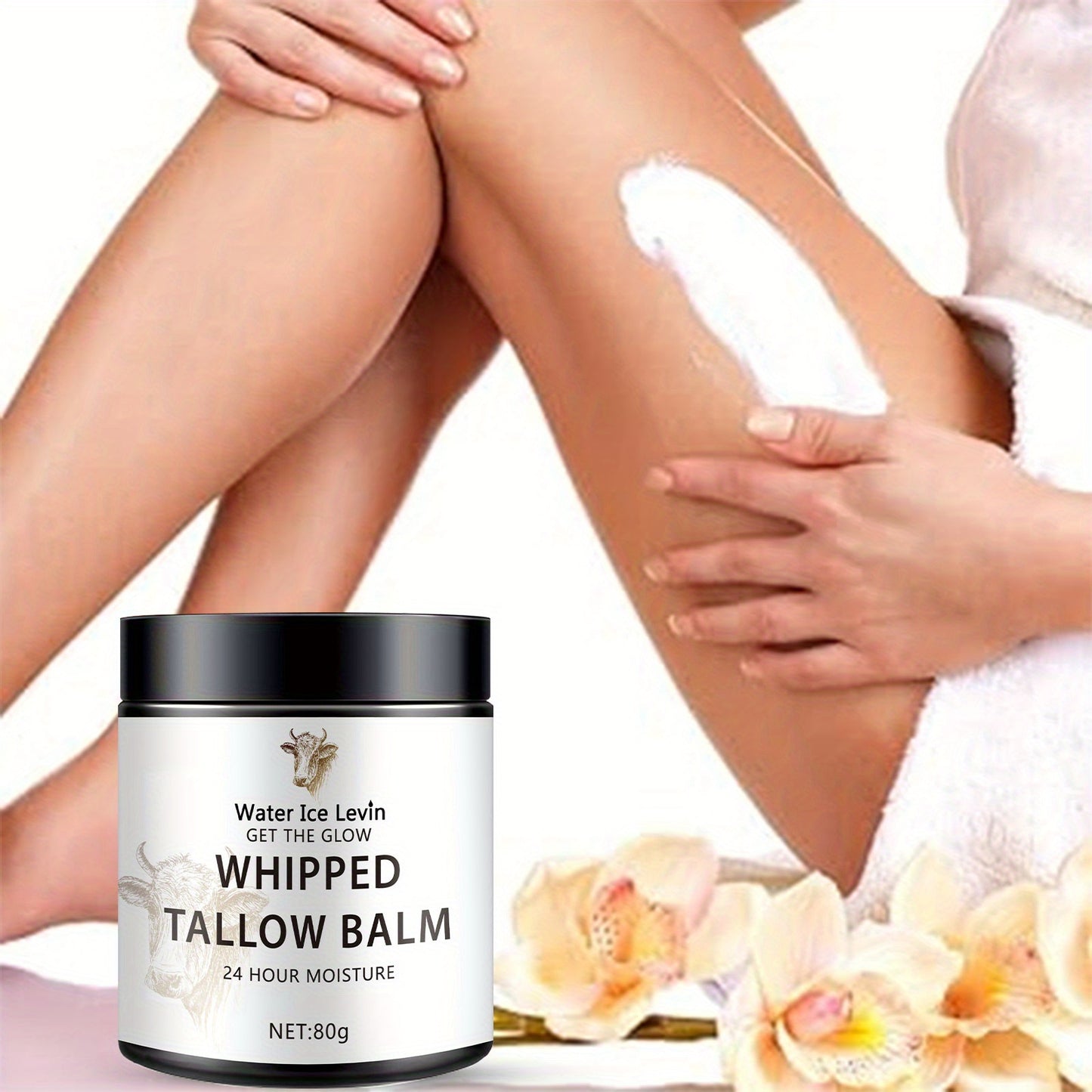 Moisture Whipped Tallow Balm with Hyaluronic Acid, Glycerin, and Hydrogenated Coconut