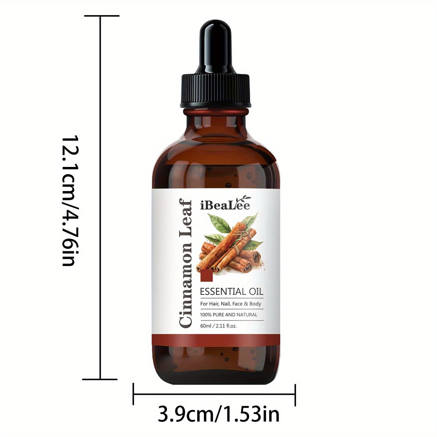 Pure Cinnamon Essential Oil, 2.11fl.oz