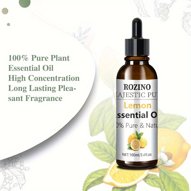 Lemon Essential Oil ROZINO 3.38oz