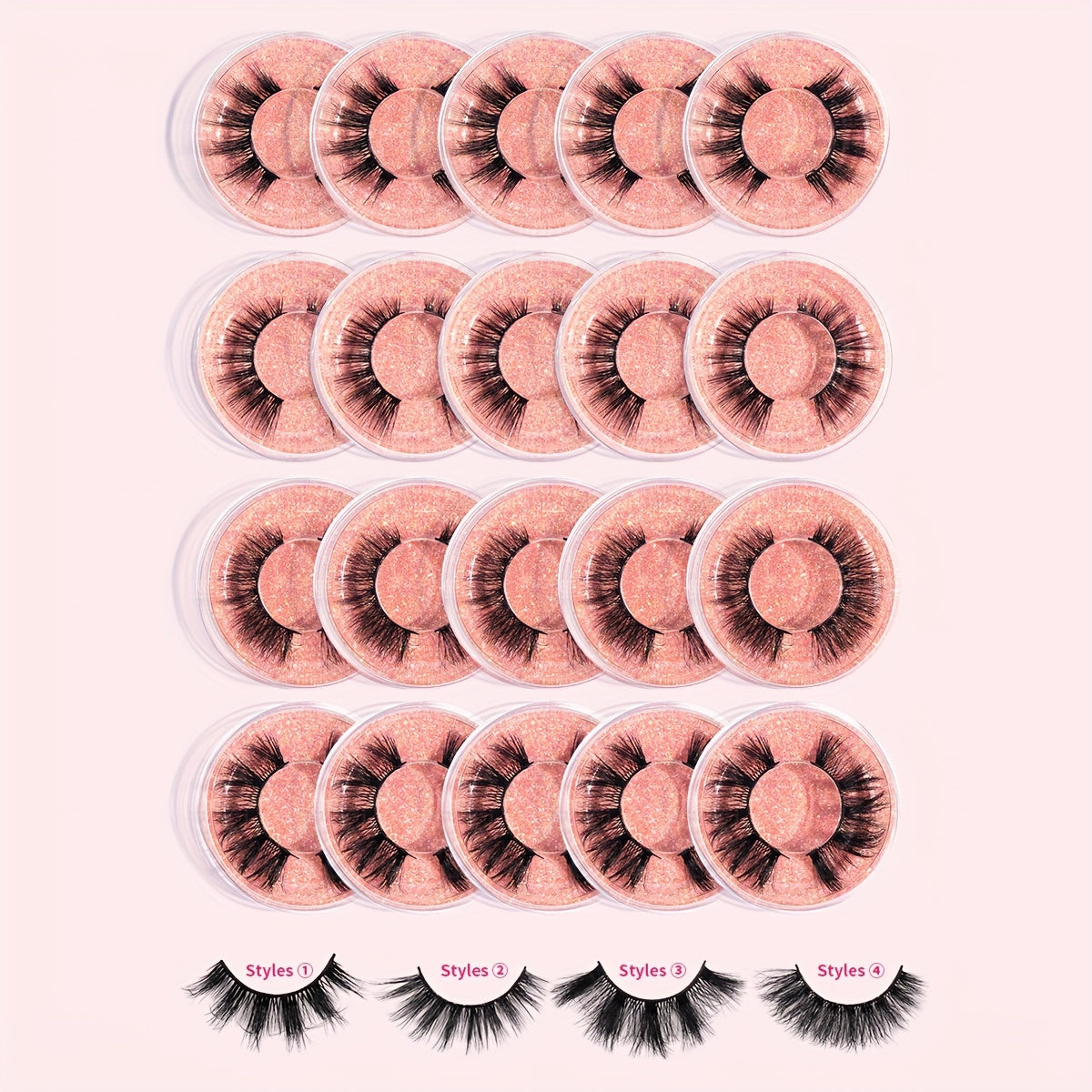 20 Pairs False Eyelashes