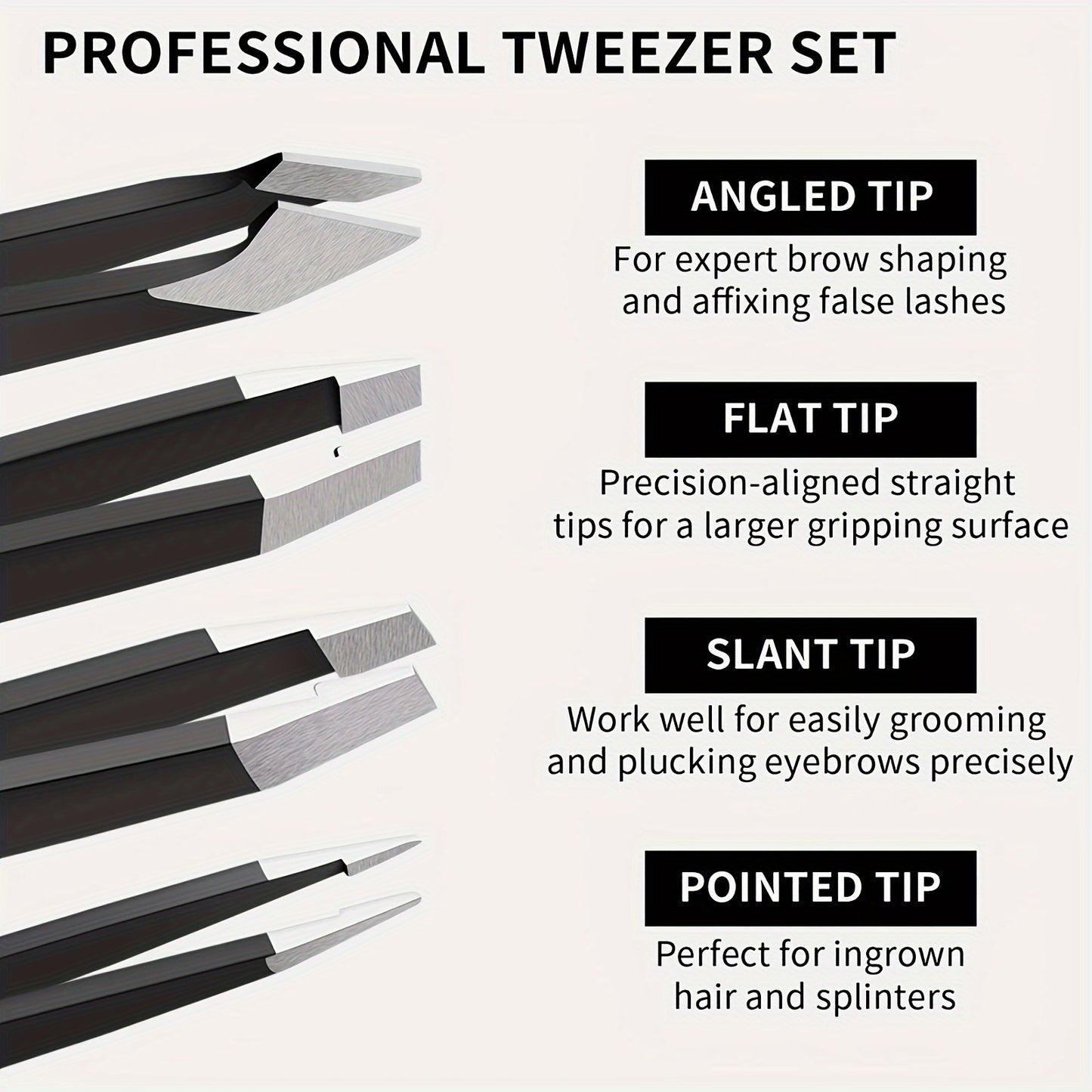 1pcs/4pcs Professional Tweezers