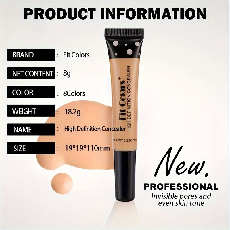 8-color Soft Hose Concealer Cream Nourishing Liquid Foundation