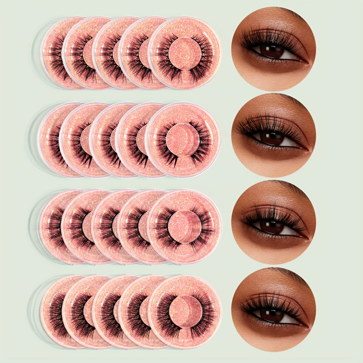 20 Pairs False Eyelashes