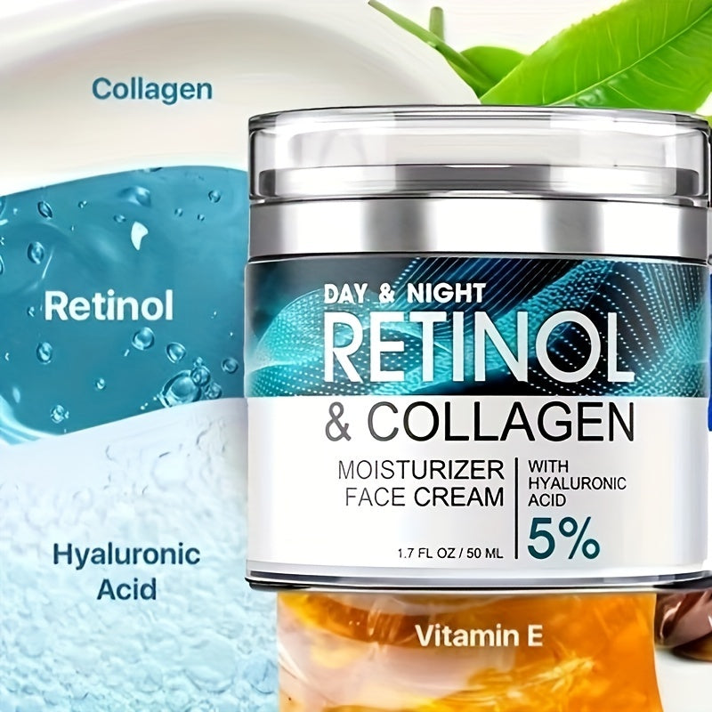 Retinol Moisturizing Cream, Face Moisturizer With Collagen, Hyaluronic Acid, Vitamin C+E