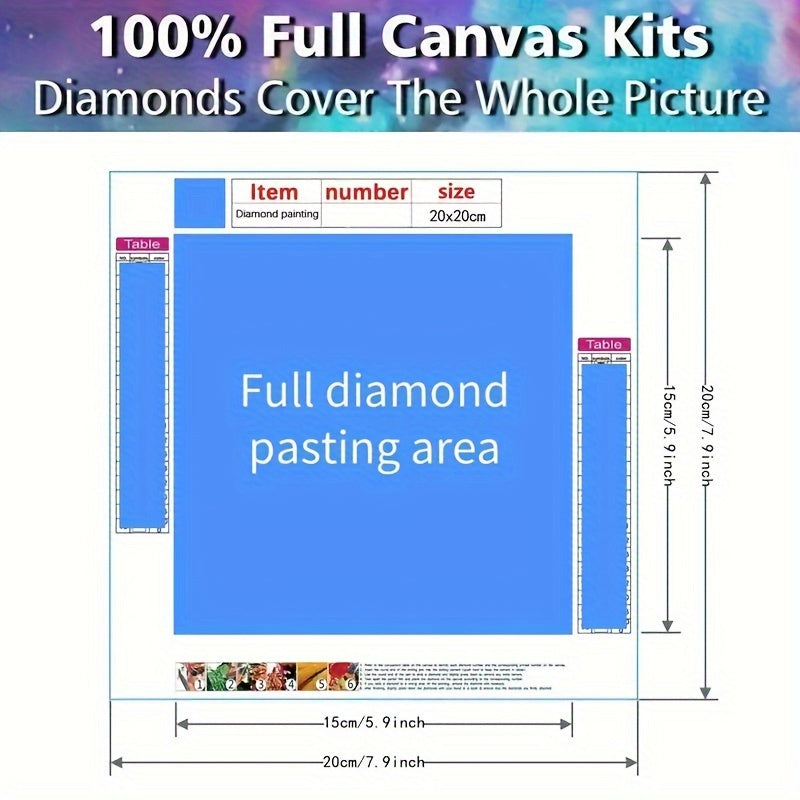 Diamond Painting Kit for Adults 20cmx20cm