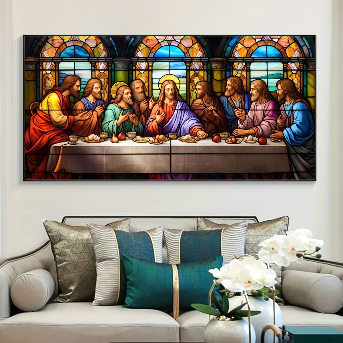 1pc Large 50x80cm/20x32in Frameless Classic Retro Diamond Painting