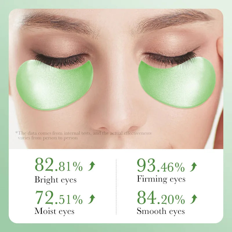 60pcs  Aloe Vera Collagen Eye Mask Anti Dark Circles Eyes Bags Moisturizing