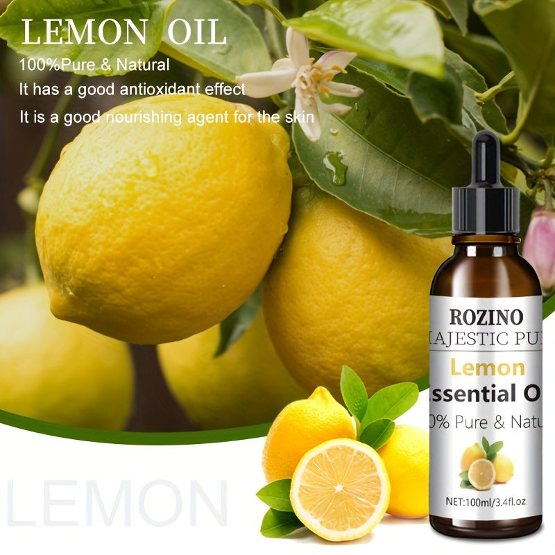 Lemon Essential Oil ROZINO 3.38oz