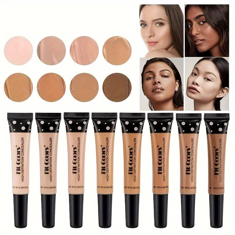 8-color Soft Hose Concealer Cream Nourishing Liquid Foundation