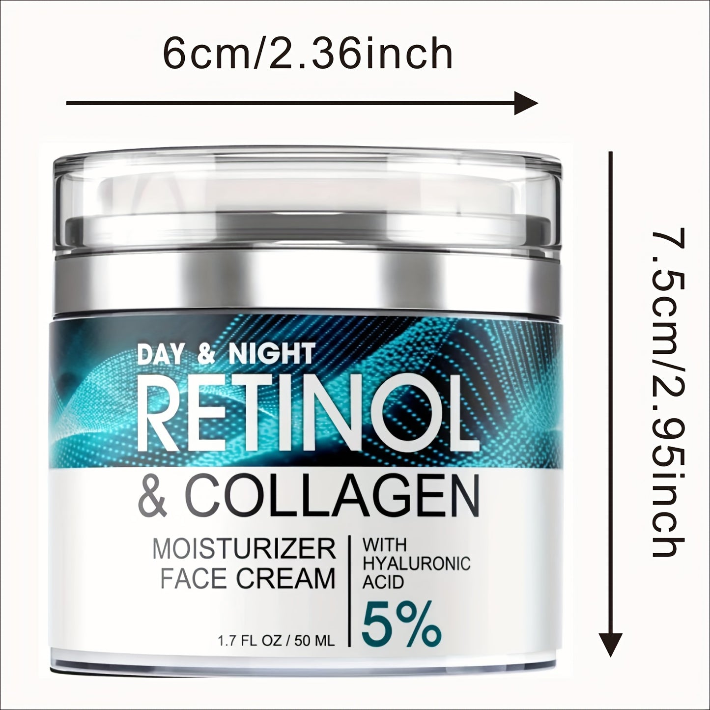 Retinol Moisturizing Cream, Face Moisturizer With Collagen, Hyaluronic Acid, Vitamin C+E