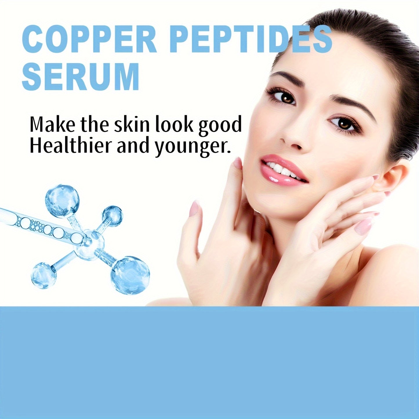 1oz/30ml Copper Peptide Serum With Hyaluronic Acid And Vitamin C