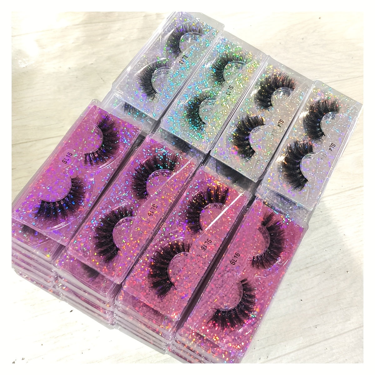 20 Pairs of Luxurious Natural False Eyelashes