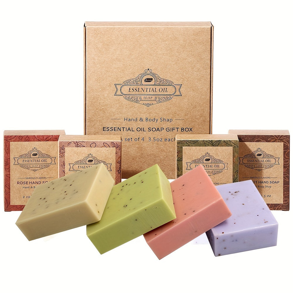 1Pack/4Pack Essential Oil Soap Set