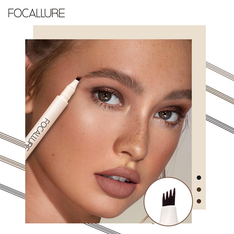 FOCALLURE 4 Fork Liquid Eyebrow Pencil Waterproof