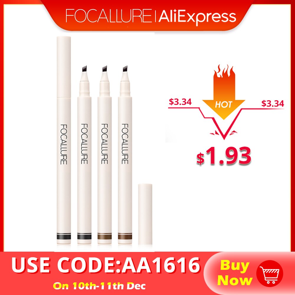 FOCALLURE 4 Fork Liquid Eyebrow Pencil Waterproof