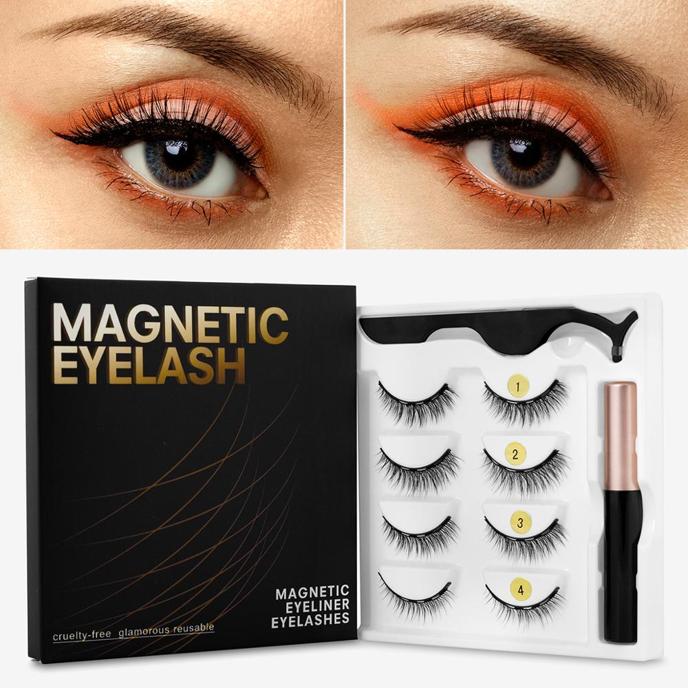 Magnetic Eyelashes with Eyeliner Waterproof