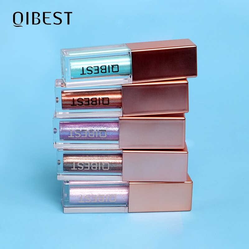 QIBEST 15 Colors Eyeshadow Stick Shining Makeup Glitter