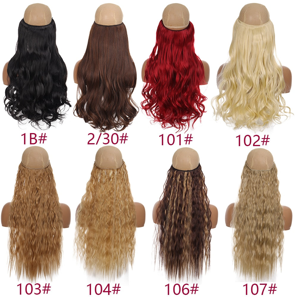 Clip in Hair Extensions Invisible Wire