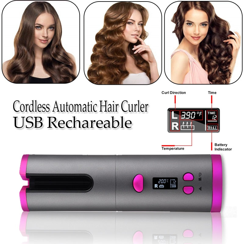 Automatic Ceramic Wireless Curler