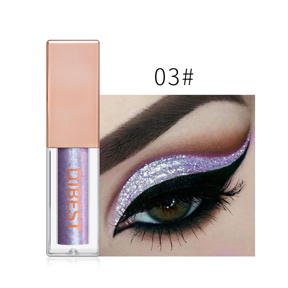 QIBEST 15 Colors Eyeshadow Stick Shining Makeup Glitter