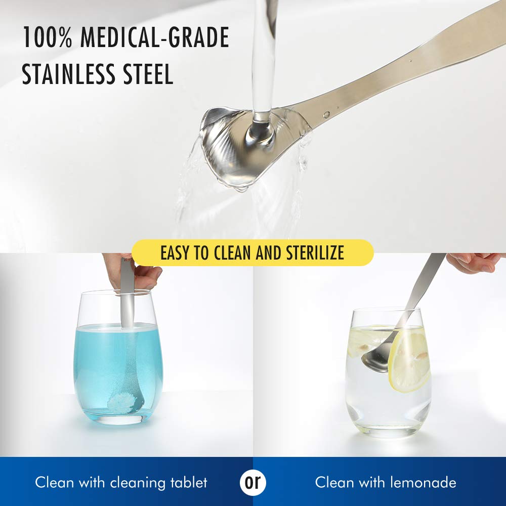 Stainless Steel Tongue Scraper Cleaner