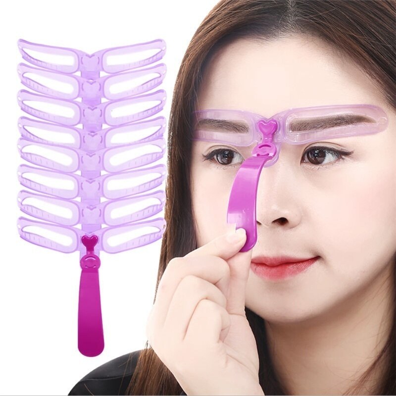 8PCS Eyebrow Shaper Makeup Template