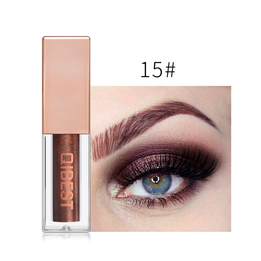 QIBEST 15 Colors Eyeshadow Stick Shining Makeup Glitter