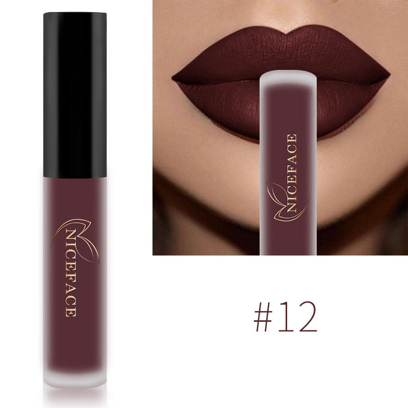 Nude Matte Liquid Lipstick Mate Waterproof