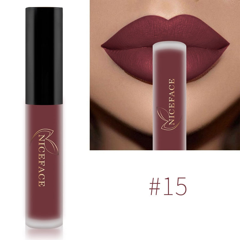 Nude Matte Liquid Lipstick Mate Waterproof