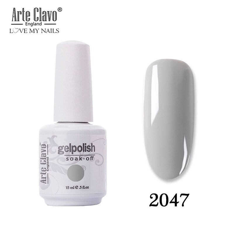 Arte Clavo 131 Colors Gel Polish Nail Gel Varnish Paint Semi Permanent Nails Art Gel Nail Polish For Manicure Top Coat Base Coat