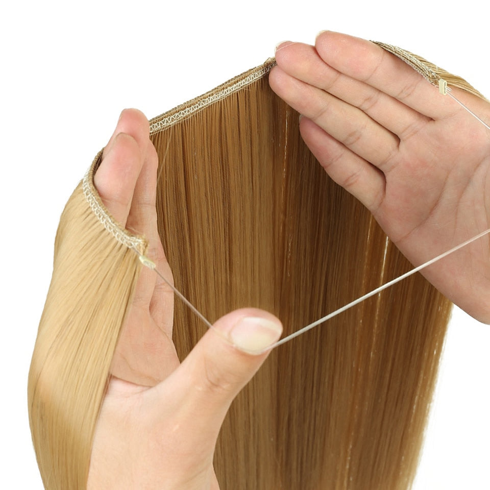 Clip in Hair Extensions Invisible Wire