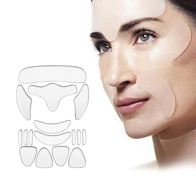 16pcs Reusable Silicone Anti Face Patches