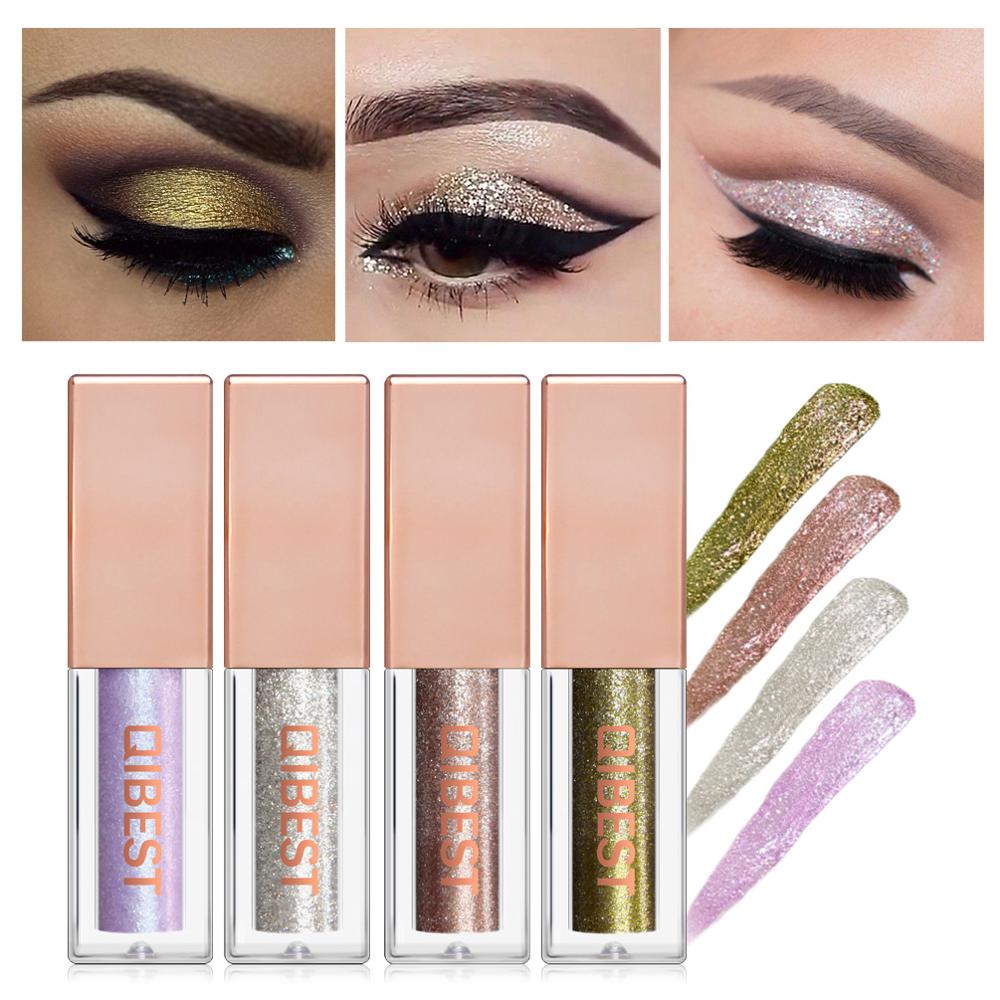 QIBEST 15 Colors Eyeshadow Stick Shining Makeup Glitter