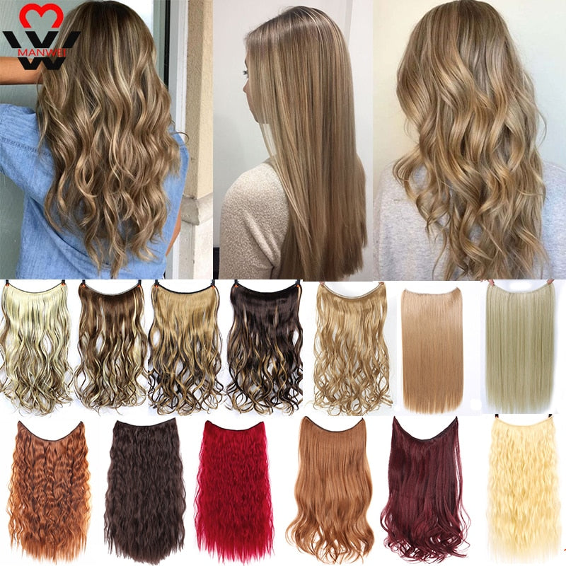 Clip in Hair Extensions Invisible Wire