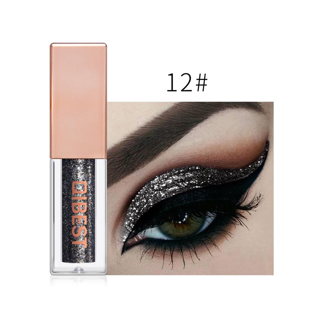 QIBEST 15 Colors Eyeshadow Stick Shining Makeup Glitter