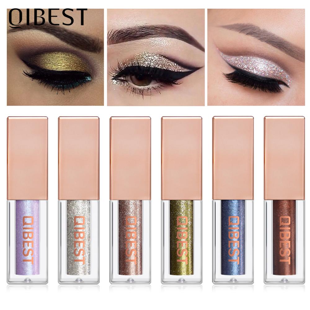 QIBEST 15 Colors Eyeshadow Stick Shining Makeup Glitter